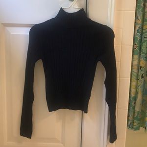 Navy cropped sweater